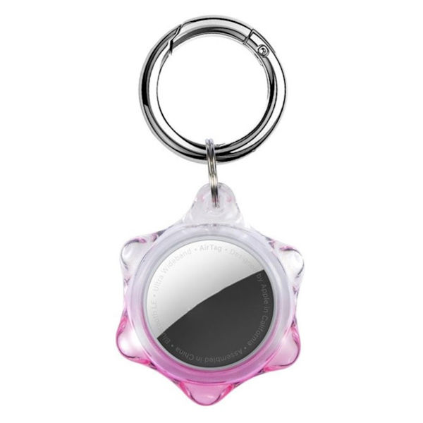 AirTags søte stjerneformede deksel - Rosa Pink