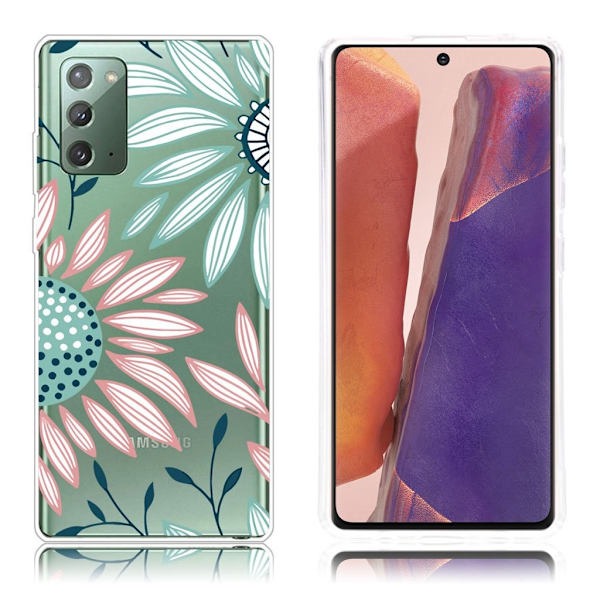 Deco Samsung Galaxy Note 20 kotelot - Värikkäitä Kukkia Multicolor