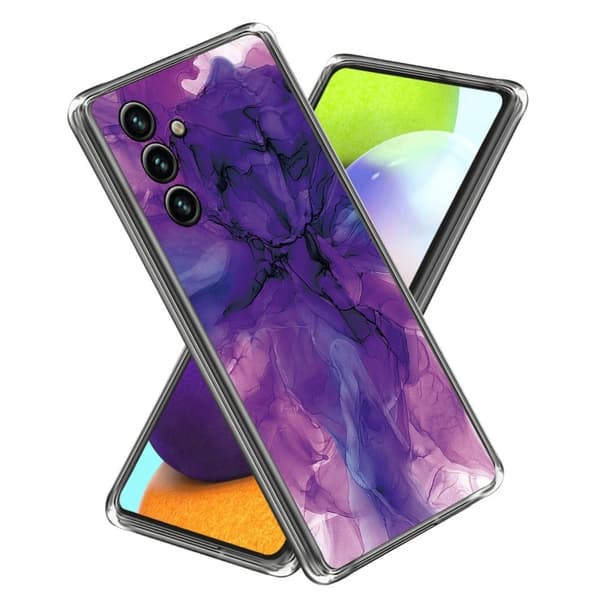 Marble design Samsung Galaxy S23 FE cover - Style L Purple