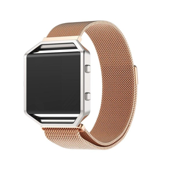 Fitbit Blaze ramme til ur i rustfri stål - Rosa guld Multicolor