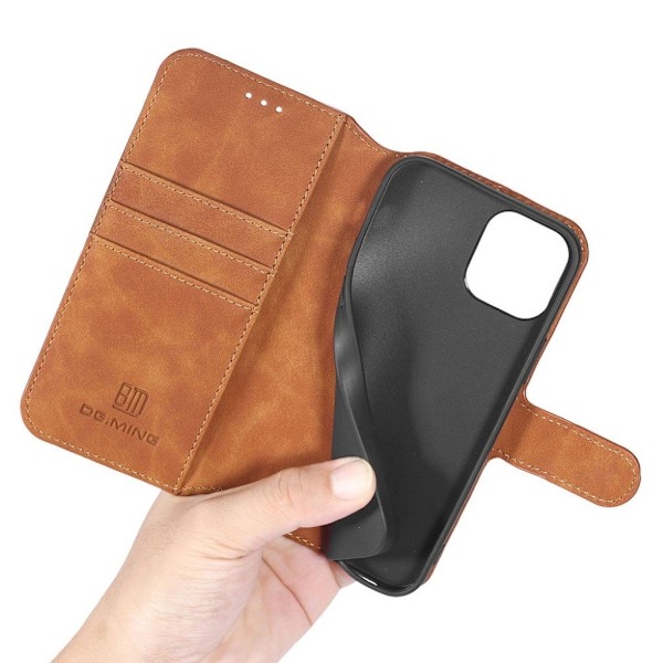 DG.Ming iPhone 13 Retro Suojakotelo - Ruskea Brown