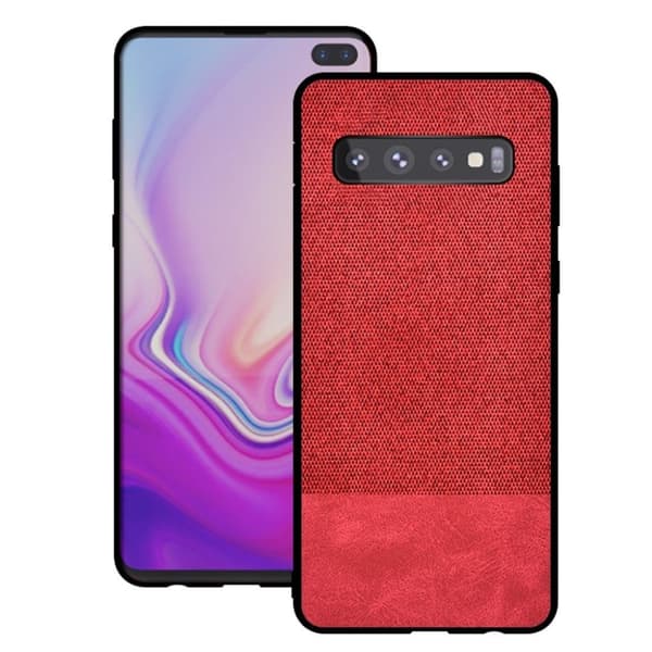 Samsung Galaxy S10 Plus klut skjøtes deksel - Rød Red