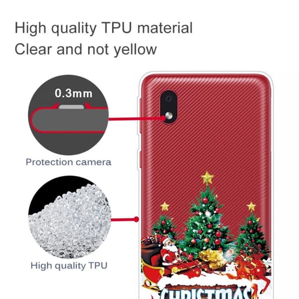 Jul Samsung Galaxy A01 Core-etui - Tre Og Julenissen Green