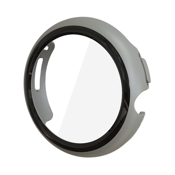 Google Pixel Watch cover with tempered glass - Grey Silvergrå