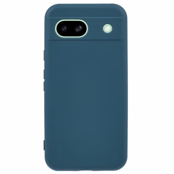 Google Pixel 8a Etui Arc Edge 2.0mm Silky Soft Touch Fleksibelt telefon cover - Midnatsblå Green