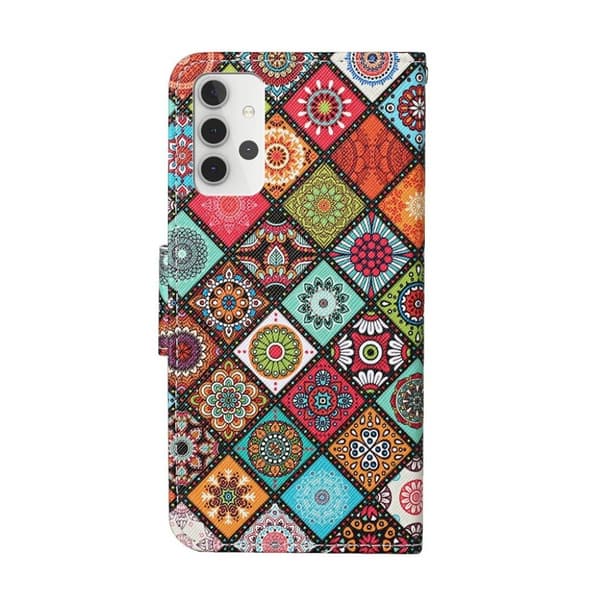 Wonderland Samsung Galaxy A32 Flippetui - Mandala Blomst Multicolor