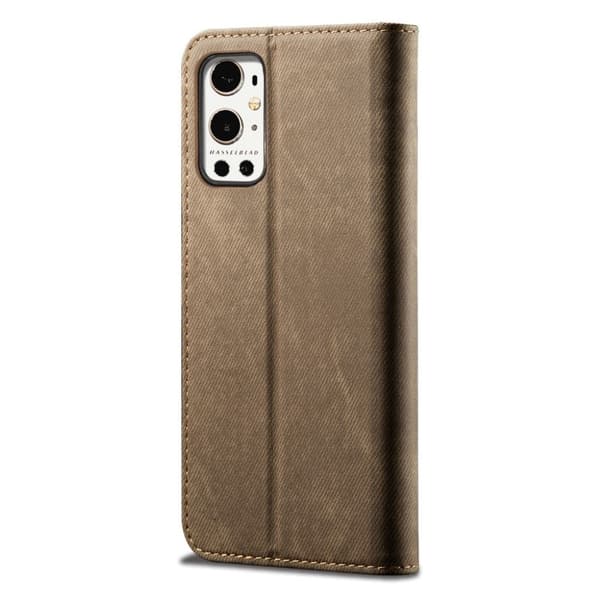 Jeans OnePlus 9 Pro Flippetui - Khaki Brown