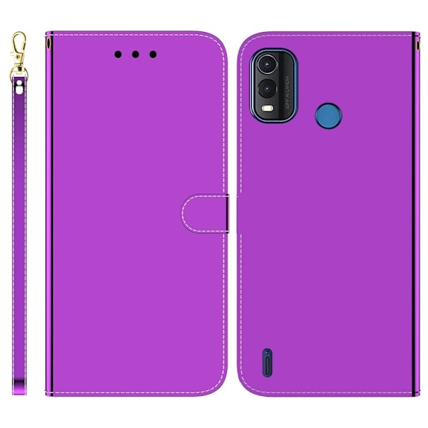 Mirror Nokia G11 Plus Flip Etui - Lilla Purple