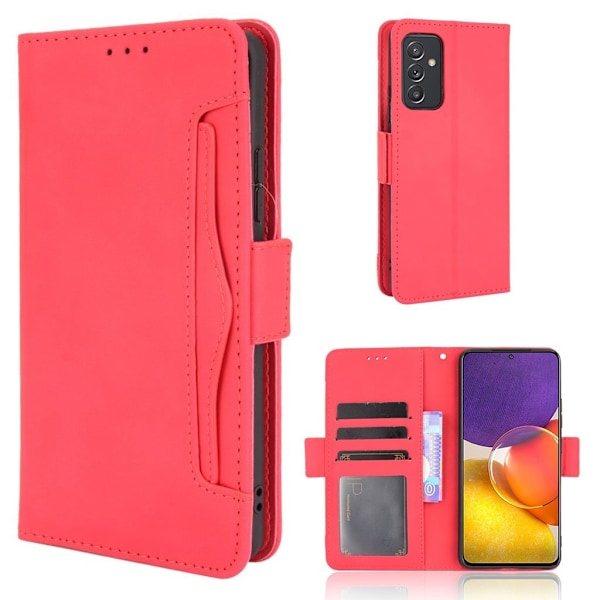 Modern-styled Læder Pung Etui til Samsung Galaxy Quantum 2 / A82 5g - Rød Red