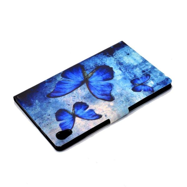 Cool pattern leather case for Lenovo Tab M10 - Blue Butterflies Blue