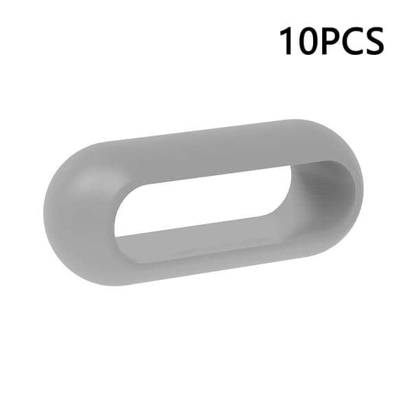 10Pcs Xiaomi Smart Band 8 Pro Watch Band Silikone Holder Loop Watch Strap Fastener Ring - Grå Silver grey