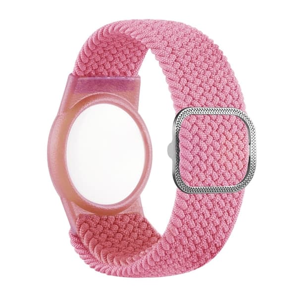AirTags-kotelo, jossa on nylonkellohihna - Pinkki Pink