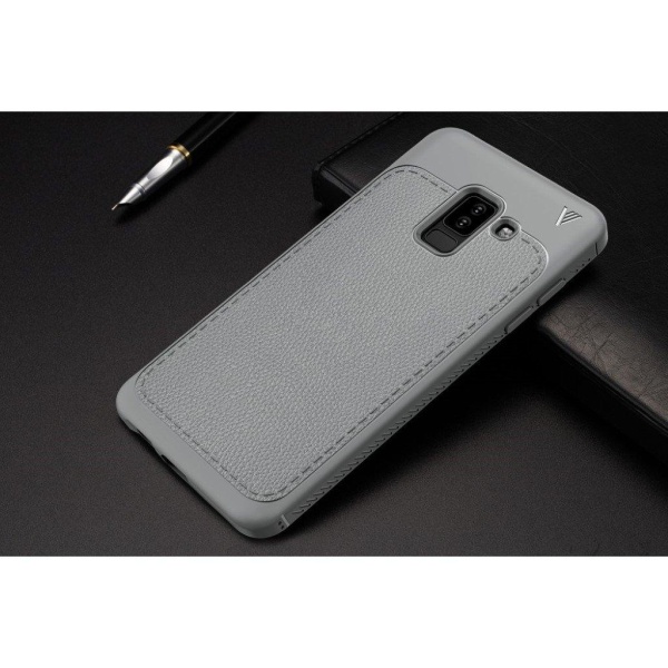 Samsung Galaxy A6 Plus IVSO Gentry Sarja TPU Takaosa Kuori - Hramaa Silver grey