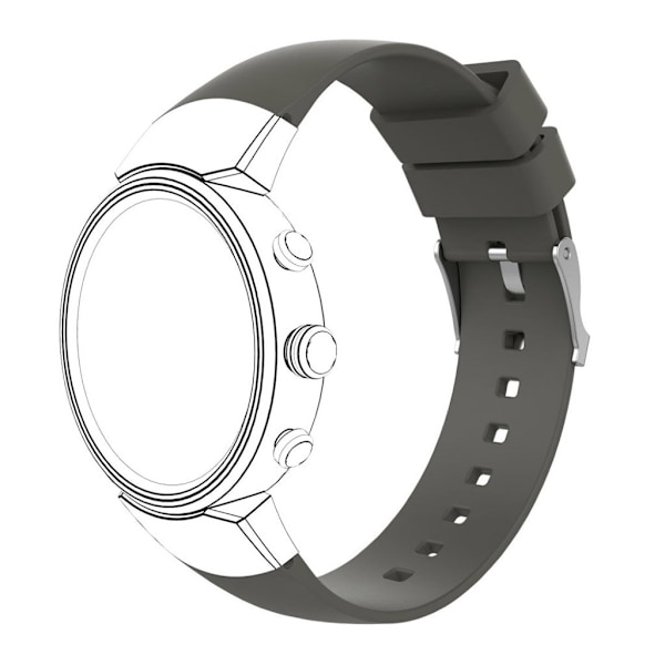 Asus ZenWatch 3 erstatsningsrem - Grå Silver grey