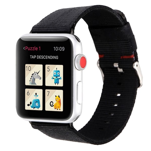 Apple Watch Series 5 40mm nylon Urrem - Sort Black