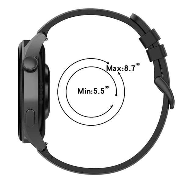 22 mm silikonerem til Huawei-ur - Rød Red