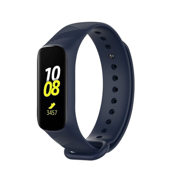 Samsung Galaxy Fit e twill design silikoni ranneke - Tummansininen Blue