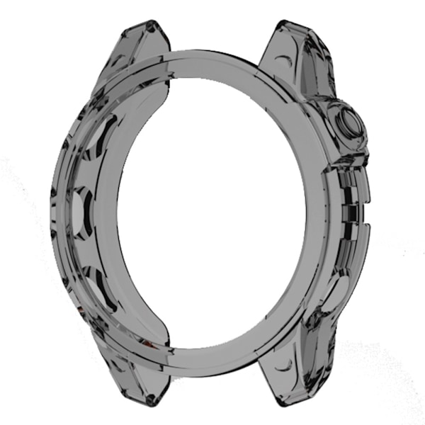 Läpinäkyvä suojus Garmin Fenix 7:lle - Läpinäkyvä Musta Black