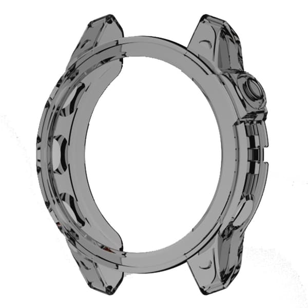 Transparent skydd för Garmin Fenix 7 - Genomskinlig Svart Svart