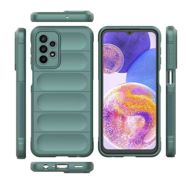 Mjukt greppformat Samsung Galaxy A23 5G skal - Grön Grön