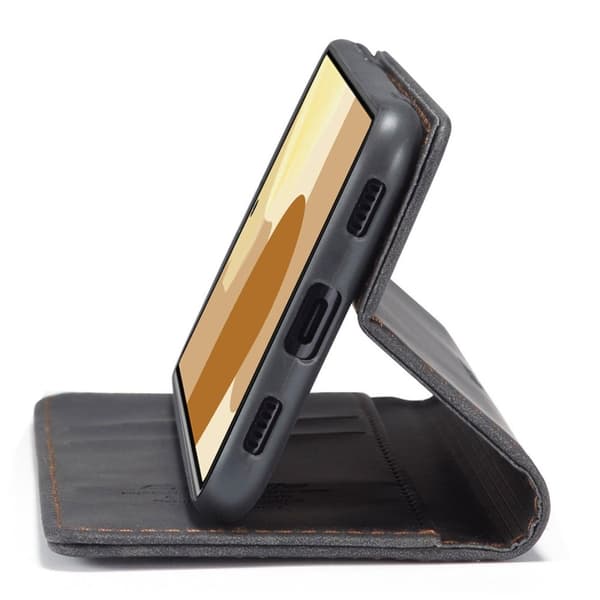 Etuime Google Pixel 6 Pro Vintage Etui - Svart Black