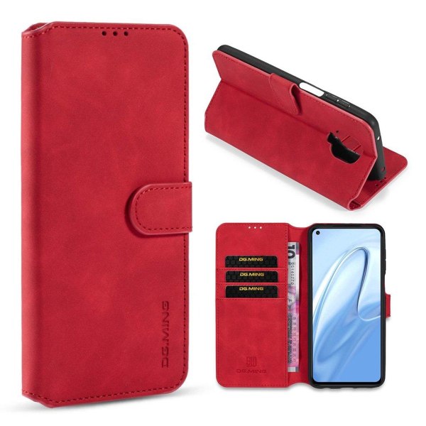 DG.MING Xiaomi Redmi Note 9 Pro / Note 9S / 9 Pro Max Retro Etui - Rød Red