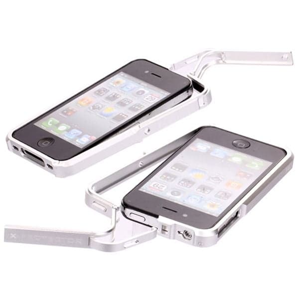 FiiO X-Fighter (Silver Total) Alu-kofanger til iPhone 4/4S Silver grey