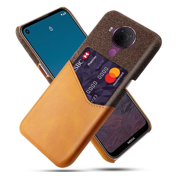 Bofink Nokia 5.4 korttikotelo - Oranssi Orange
