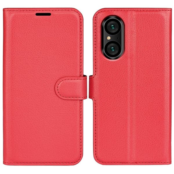 Classic Sony Xperia 5 V Läppäkotelo - Punainen Red
