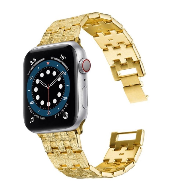 Apple Watch 42mm - 44mm urrem i struktureret aluminiumslegering - Guld Gold