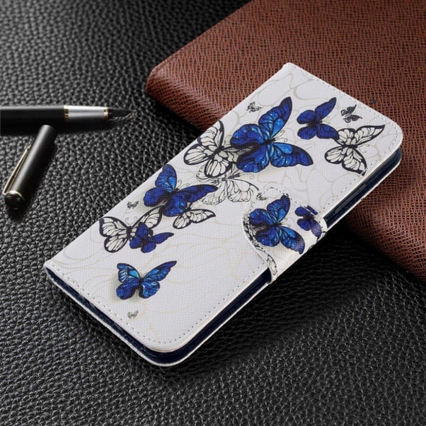 Wonderland Xiaomi Redmi Note 8T etui – Blå Sommerfugl Multicolor