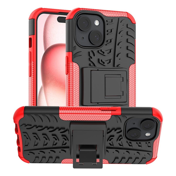 Offroad iPhone 15 skal - Röd Röd