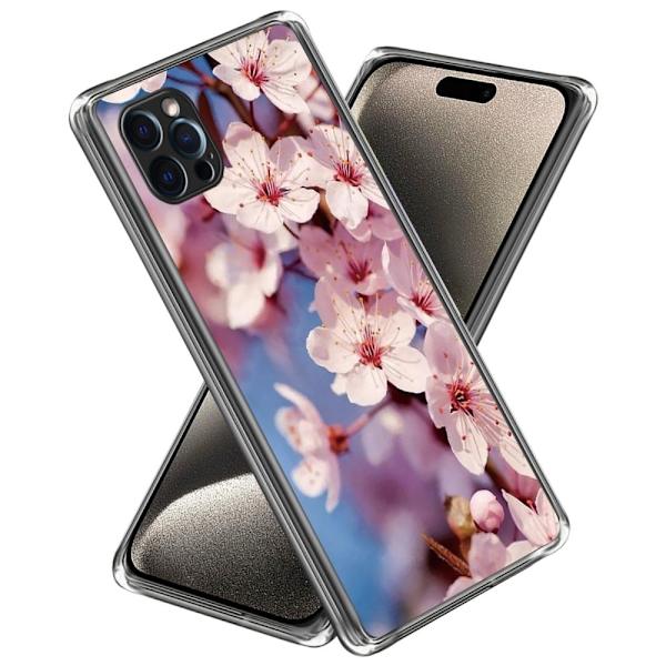 Deco iPhone 15 Pro Max skal - Persikoblomma Rosa