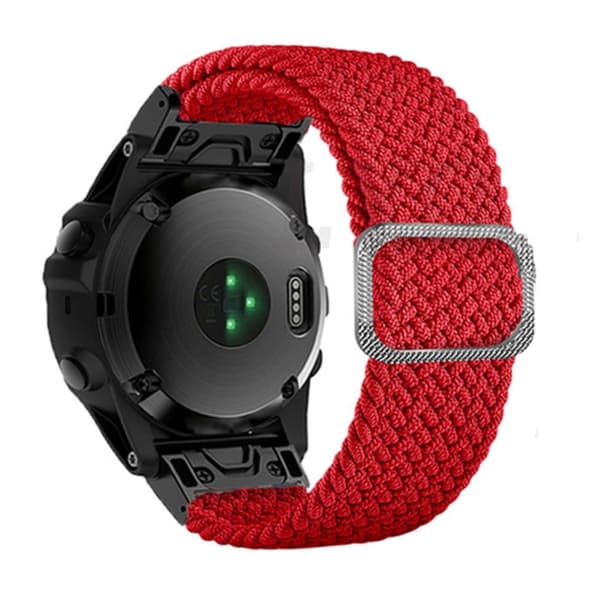 20 mm nylonrem til Garmin-klokke med spenne - Rød Red