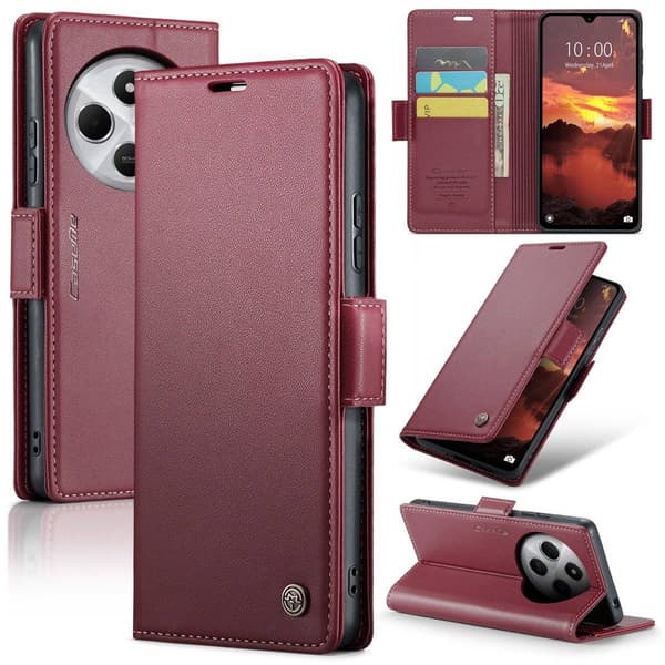 CaseMe Xiaomi Redmi 14C smooth etui - Rød Red