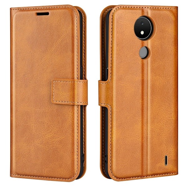 Lompakko Nahkakotelo For Nokia C21 - Keltainen Yellow