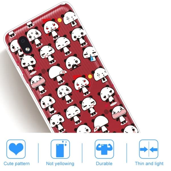 Deco Samsung Galaxy A01 Core Etui - Little Pandaer White
