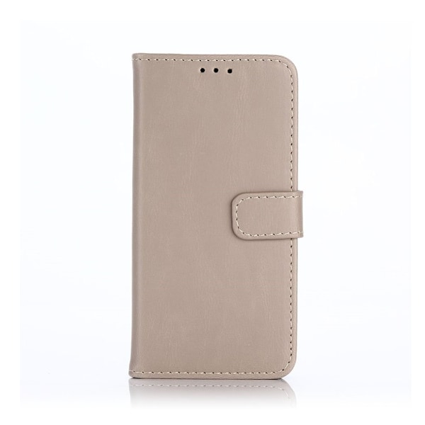 Samsung Galaxy A3 (2017) holdbart læder-etui - Grå Silver grey