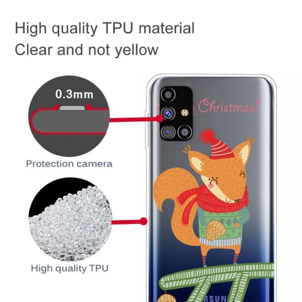 Juleveske til Samsung Galaxy M51 - Rev Brown