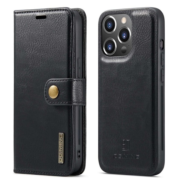 DG.Ming iPhone 14 Pro Max 2-in-1 Lompakko Suojakotelo - Musta Black