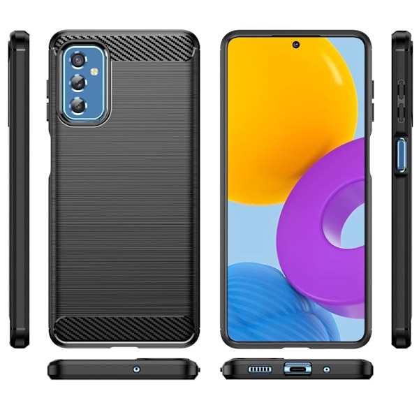 Carbon Flex Samsung Galaxy M52 5G cover - Sort Black