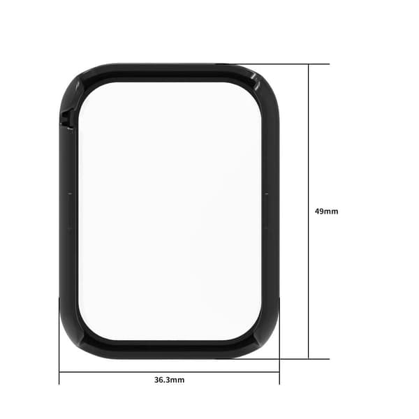 Amazfit Bip 5 protective cover with tempered glass - Transparent Transparent