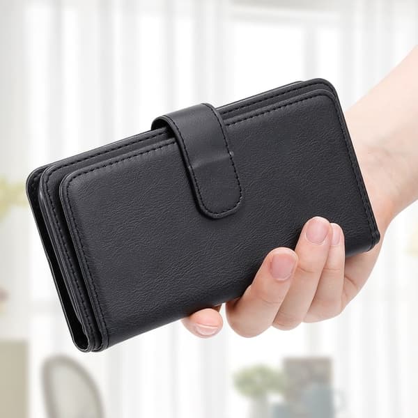 Xiaomi Redmi Note 13 5G  etui med pung & 10 kortpladser - Sort Black