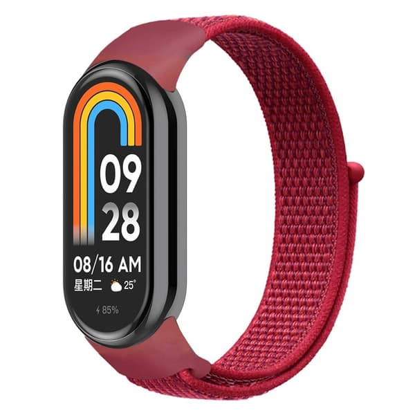 Xiaomi Smart Band 8 cool nylonrem - Röd Röd