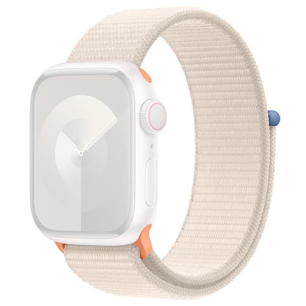 KALEBOL Apple Watch Series 41mm - 40mm - 38mm Universal Nylon Loop klockarmband - Stjärnljus Vit