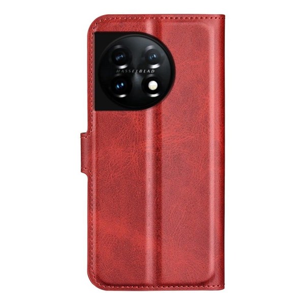 Læderetui med Pung til OnePlus 11 - Rød Red