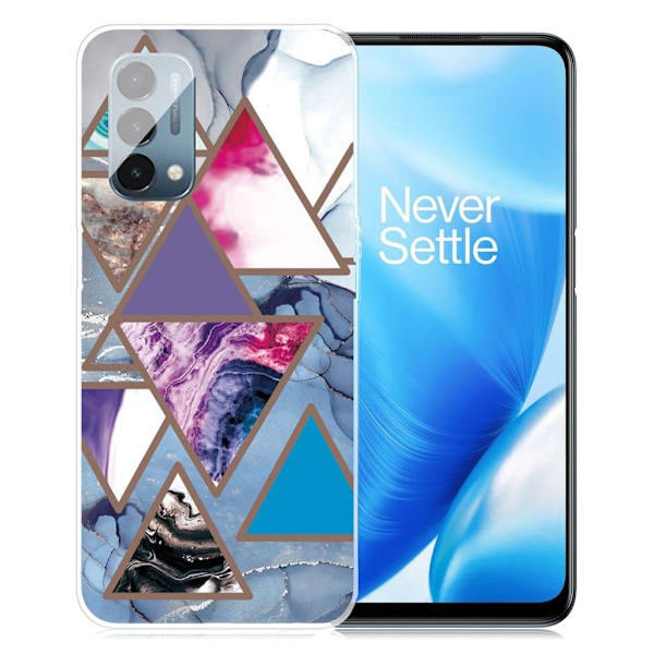 Marble OnePlus Nord N200 5G Suojakotelo - Triangle Patterns In Marble Multicolor