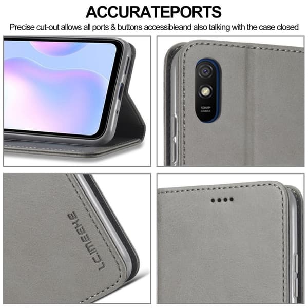 LC.Imeeke Samsung Galaxy M02 / A02 Flippetui - Grå Silver grey