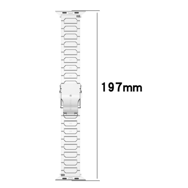 Apple Watch Series 49mm - 45mm - 44mm - 42mm Titanium Alloy Strap Band - Titanium Silver grey