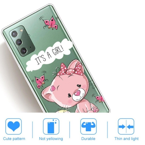 Deco Samsung Galaxy Note 20 case - Pink Bear Pink